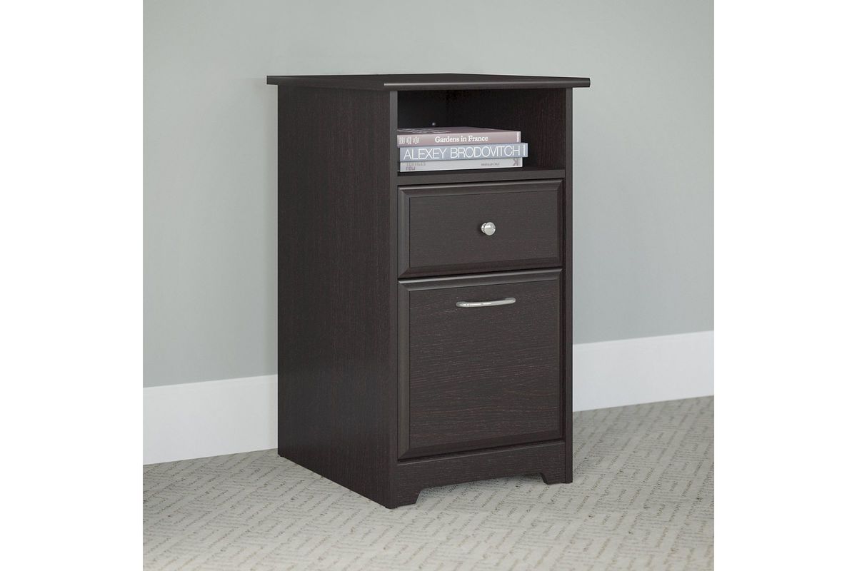 Cabot 2Drawer File in Espresso Oak by Bush at GardnerWhite