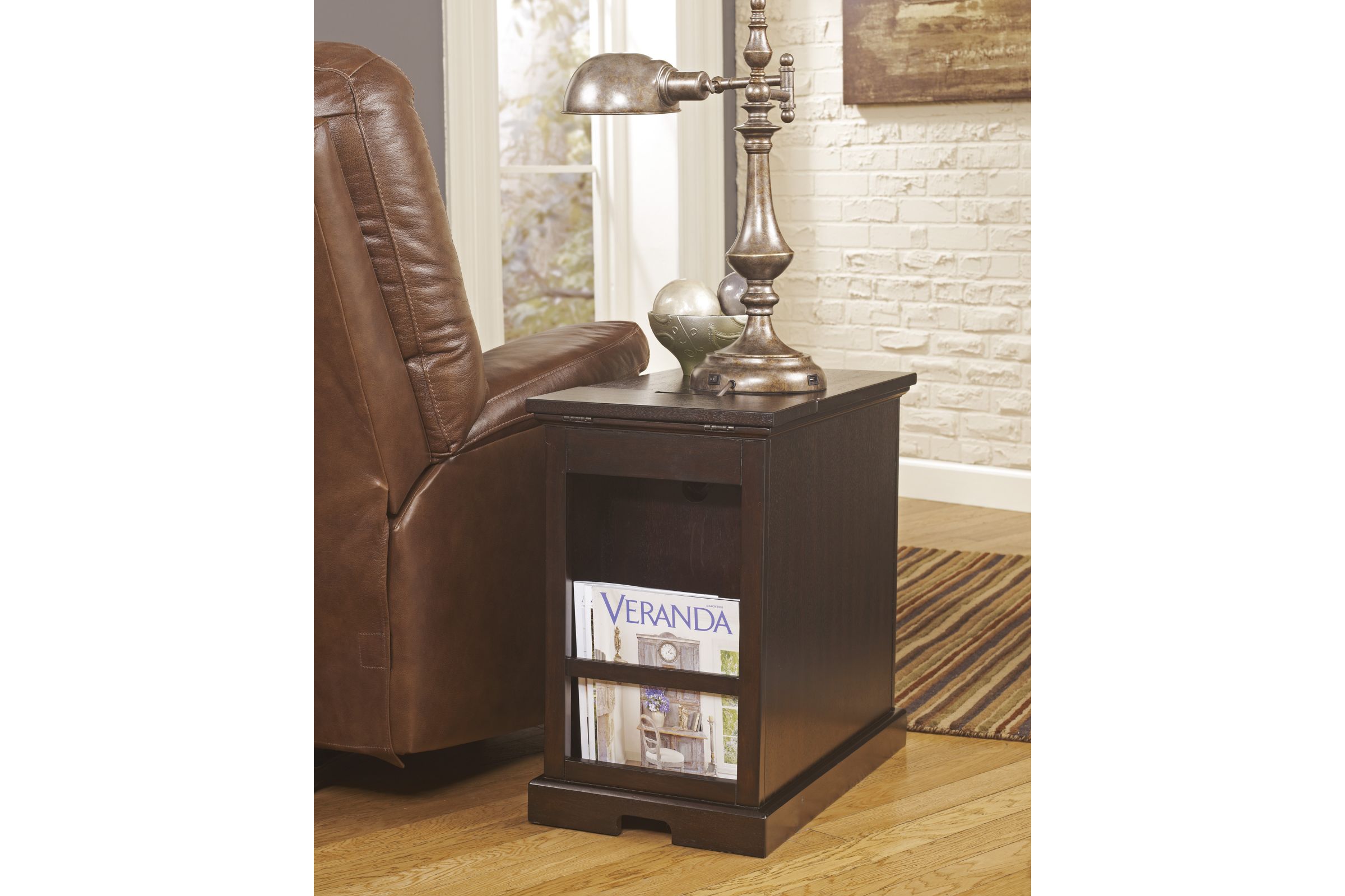 Laflorn Chair Side End Table in Sable by Ashley at Gardner-White