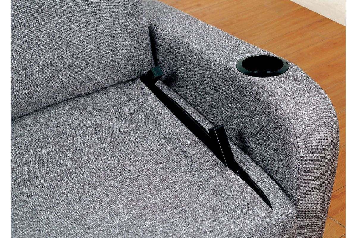 Rossy Expandable Seat Futon with Bluetooth Speakers at GardnerWhite