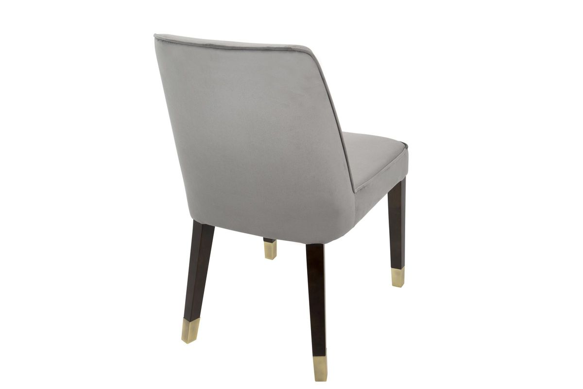 Zora Contemporary Dining Chairs (Set of 2) in Silver Velvet by LumiSource