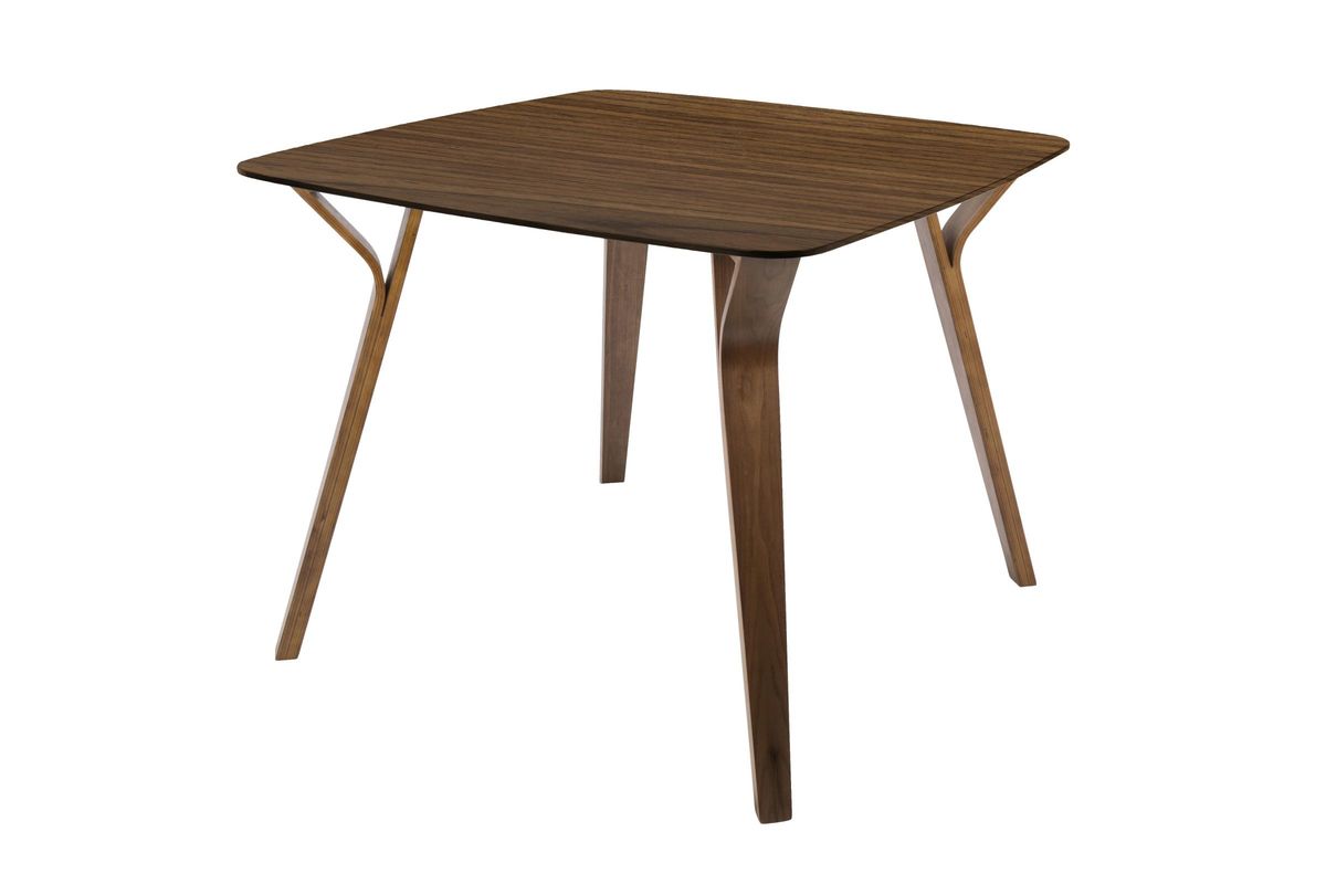 Folia MidCentury Modern Dining Table in Walnut by LumiSource