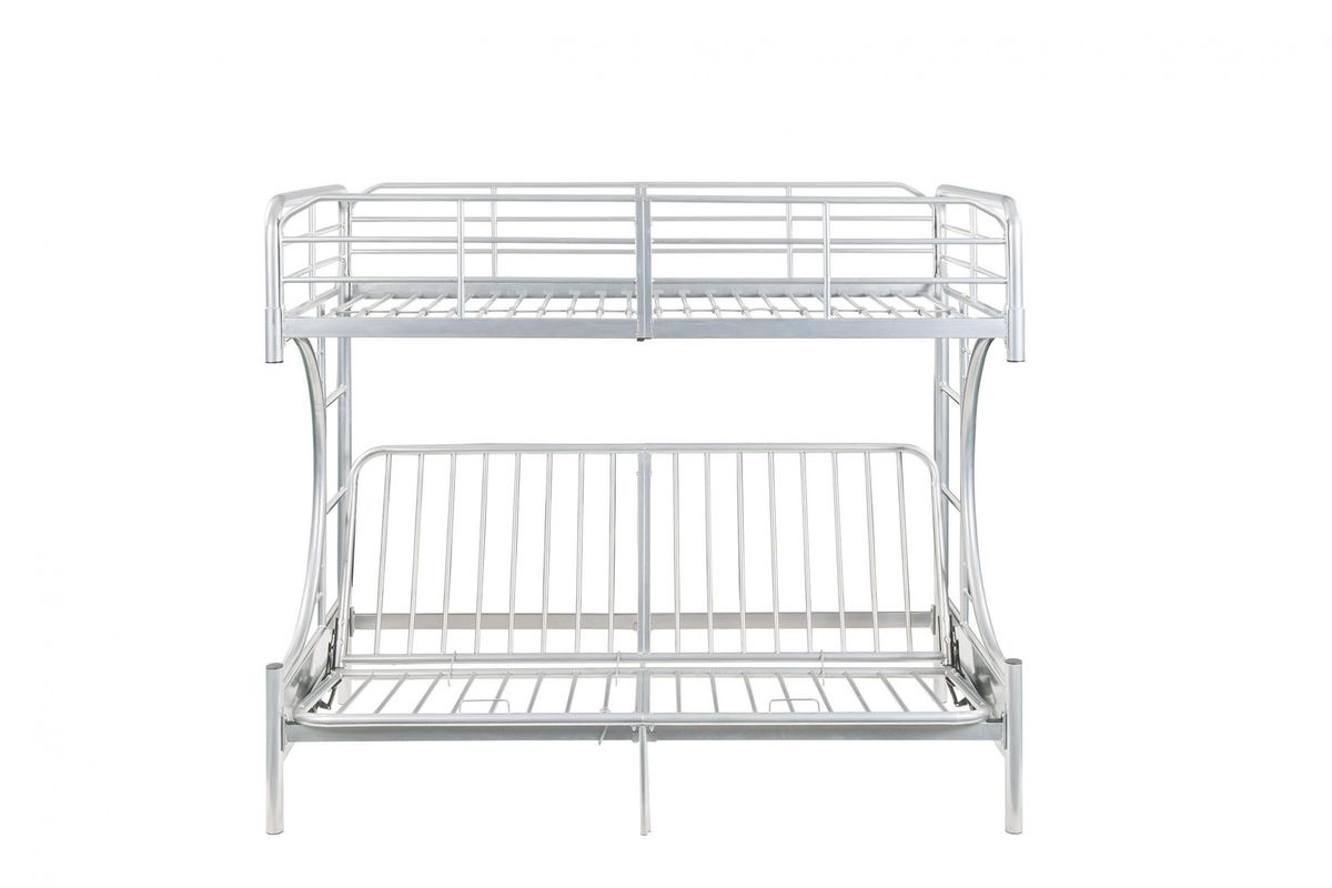 Eclipse Twin/Full/Futon Bunk Bed in Silver by ACME at GardnerWhite