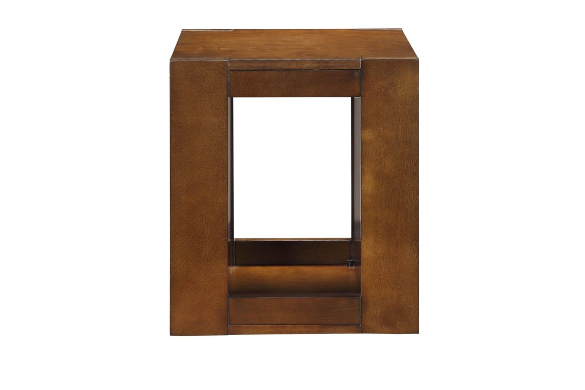Pisanio Swivel End Table in Espresso by ACME at GardnerWhite