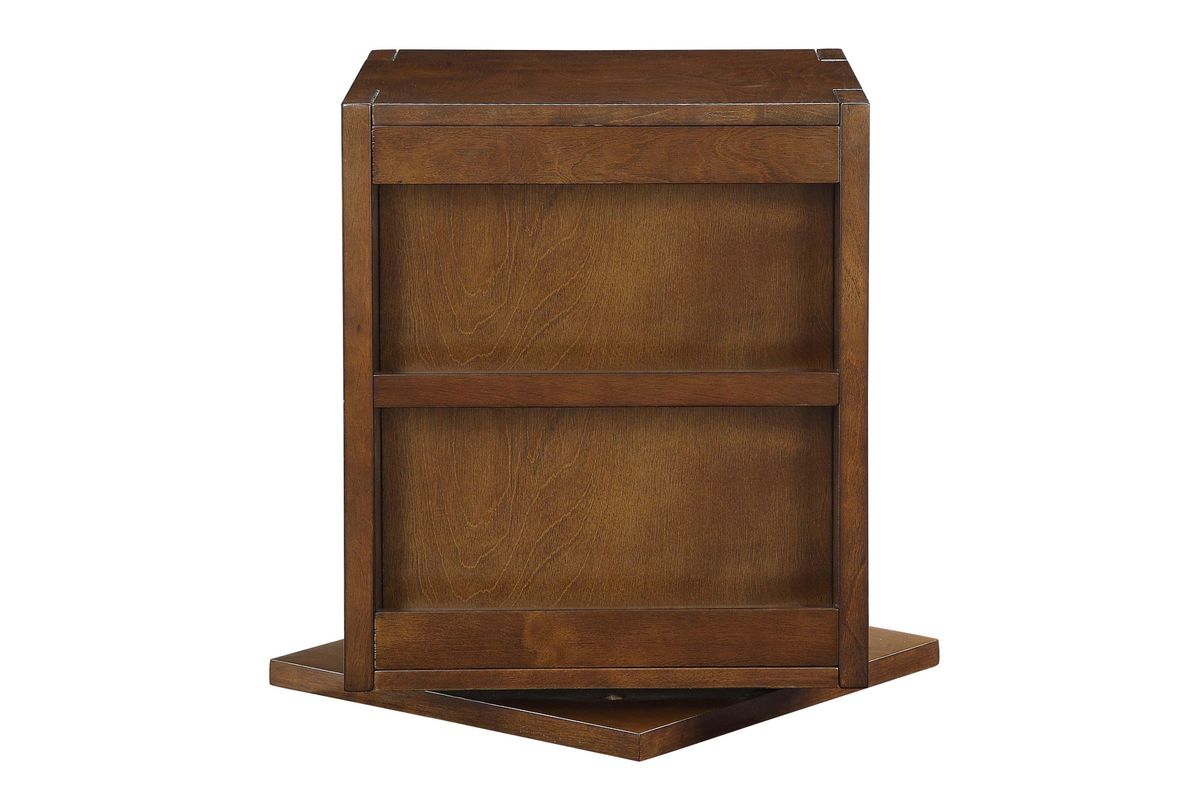 Pisanio Swivel End Table in Espresso by ACME at GardnerWhite